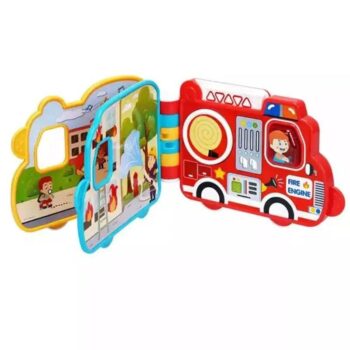 کتاب-موزیکال-آموزش-مشاغل-طرح-ماشین-آتش-نشانی-با-5-صفحه-رنگی-صوتی-و-چراغدار-برای-کودکان