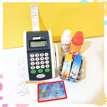 دستگاه کارت خوان اسباب بازی با صفحه نمایش، کارت ATM و محصولات فروشگاهی
