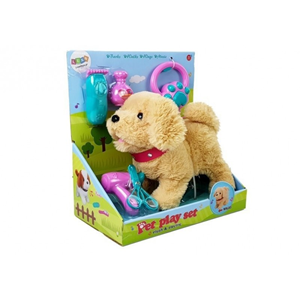 سگ کنترلی سخنگو و موزیکال قهوه ای Pet Play Set Toys