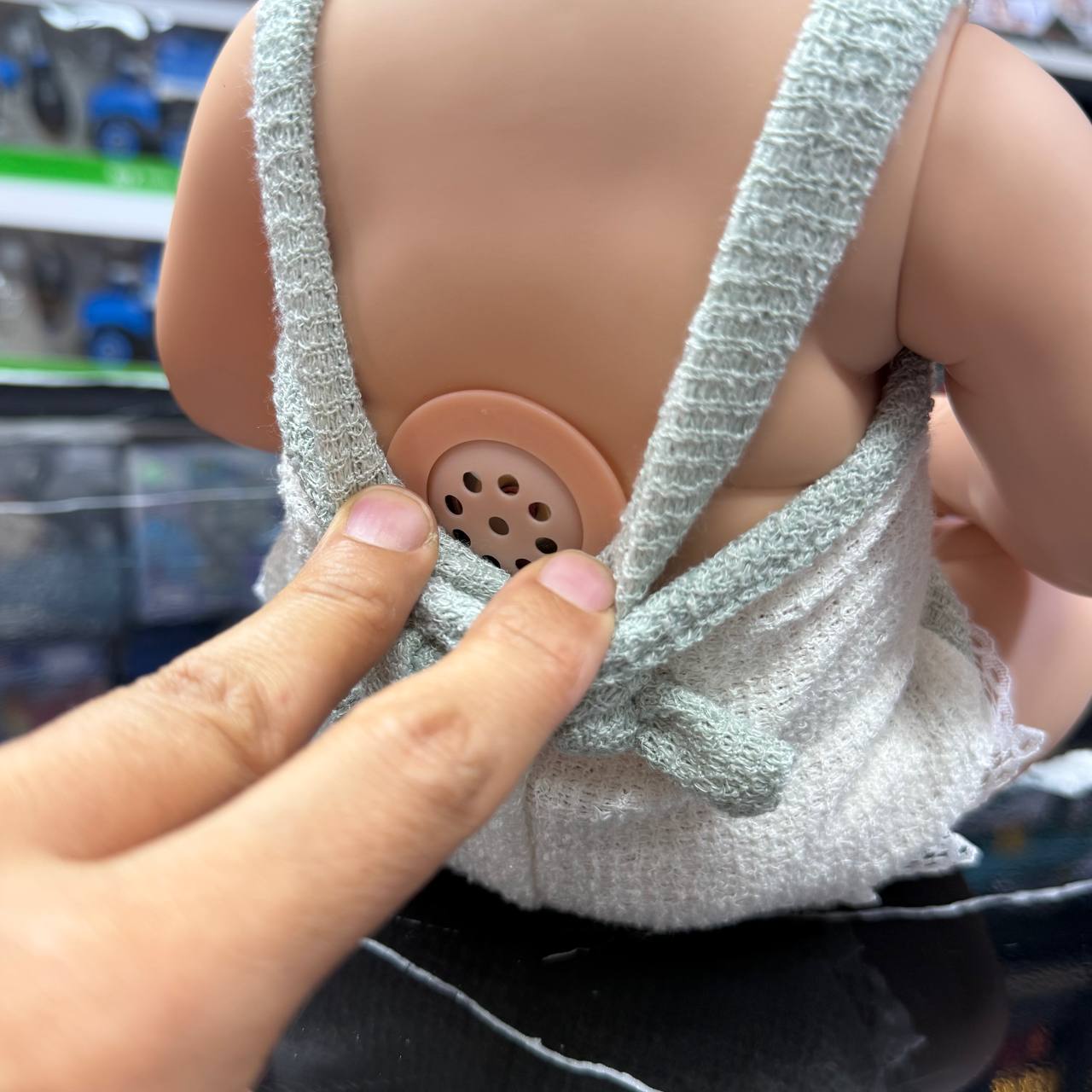 عروسک موزیکال نوزاد بدن گوشتی 40 سانتی برند می می - Image 3