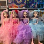 عروسک یخی باربی 60 سانت مفصلی موزیکال و چراغدار